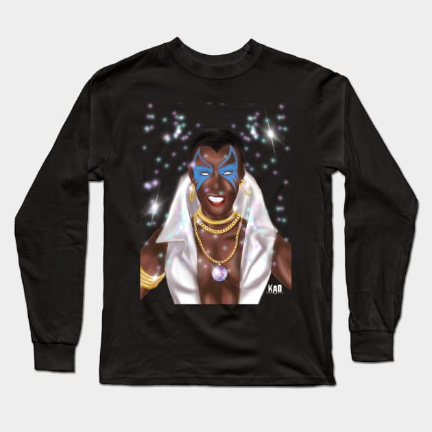 Original Disco Diva Long Sleeve T-Shirt by KonataArtOnline